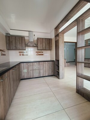 Kitchen in 3 BHK Apartment at Team Green Wood, Indiranagar – for Rent