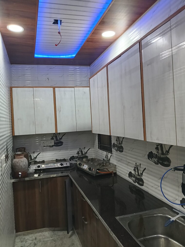 Kitchen, vansh-apartments 2 Bedroom 450 Sq.Ft. Builder Floor In Burari Delhi 9213772