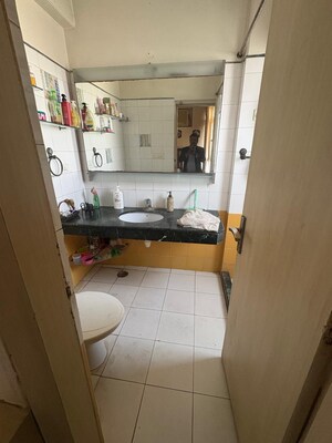 Bathroom in 3 BHK Apartment at Purvanchal Silver City, Sector 93 – for Rent