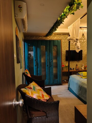 Living Room in 3 BHK Apartment at HDIL Metropolis Residences, Andheri West – for Rent