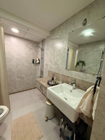 Bathroom in 2 BHK Apartment at Powai – for Rent