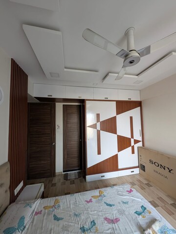Bedroom in 2 BHK Apartment at Bhoomi Allium, Pimple Saudagar – for Rent