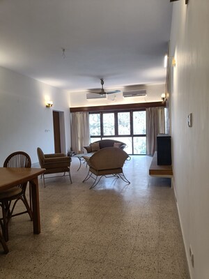 Living Room in 4 BHK Builder Floor at Jor Bagh – for Rent