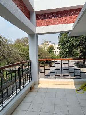 Balcony in 4 BHK Builder Floor at Jor Bagh – for Rent