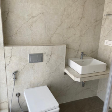 Bathroom in 3 BHK Apartment at Ajmera I Land Aeon, Bharatiya Kamala Nagar – for Rent