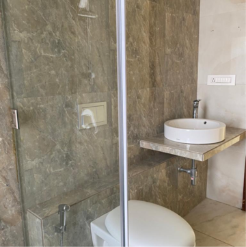 Bathroom in 3 BHK Apartment at Ajmera I Land Aeon, Bharatiya Kamala Nagar – for Rent