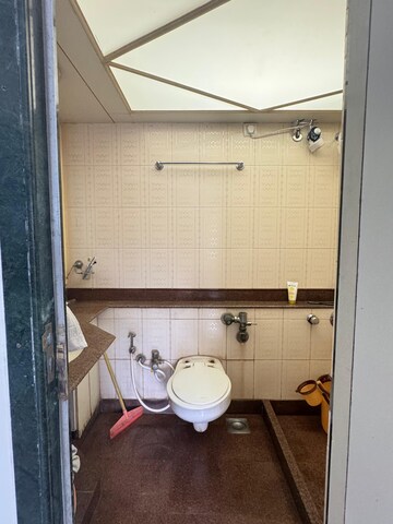 Bathroom in 3 BHK Apartment at Windsor Garden Enclave, Vasant Vihar – for Rent