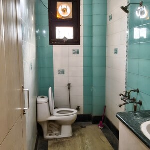 Bathroom in 2 BHK Builder Floor at Malviya Nagar – for Rent