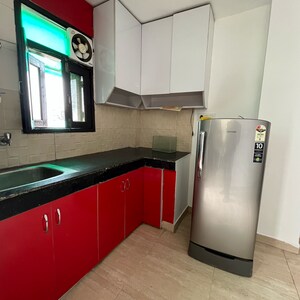 Kitchen in 1.5 BHK Builder Floor at Panchsheel Park – for Rent