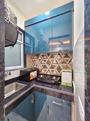 Kitchen in 3 BHK Apartment at Panchsheel Ashok Vatika, Lajpat Nagar – for Rent