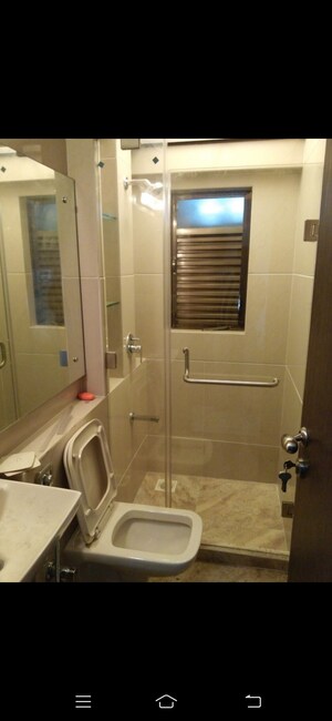 Bathroom in 2 BHK Apartment at Runwal Garden City, Balkum Pada – for Rent