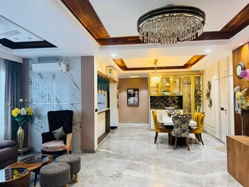 Living Room in 4 BHK Builder Floor at Uppal Southend, Sector 49 – for Rent