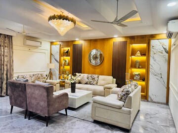 Living Room in 4 BHK Builder Floor at Uppal Southend, Sector 49 – for Rent