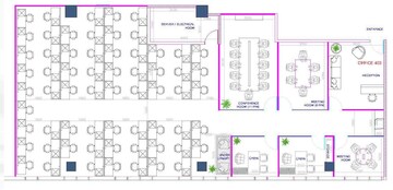 Floor Plan in  Office Space at Phase 1 – for Rent