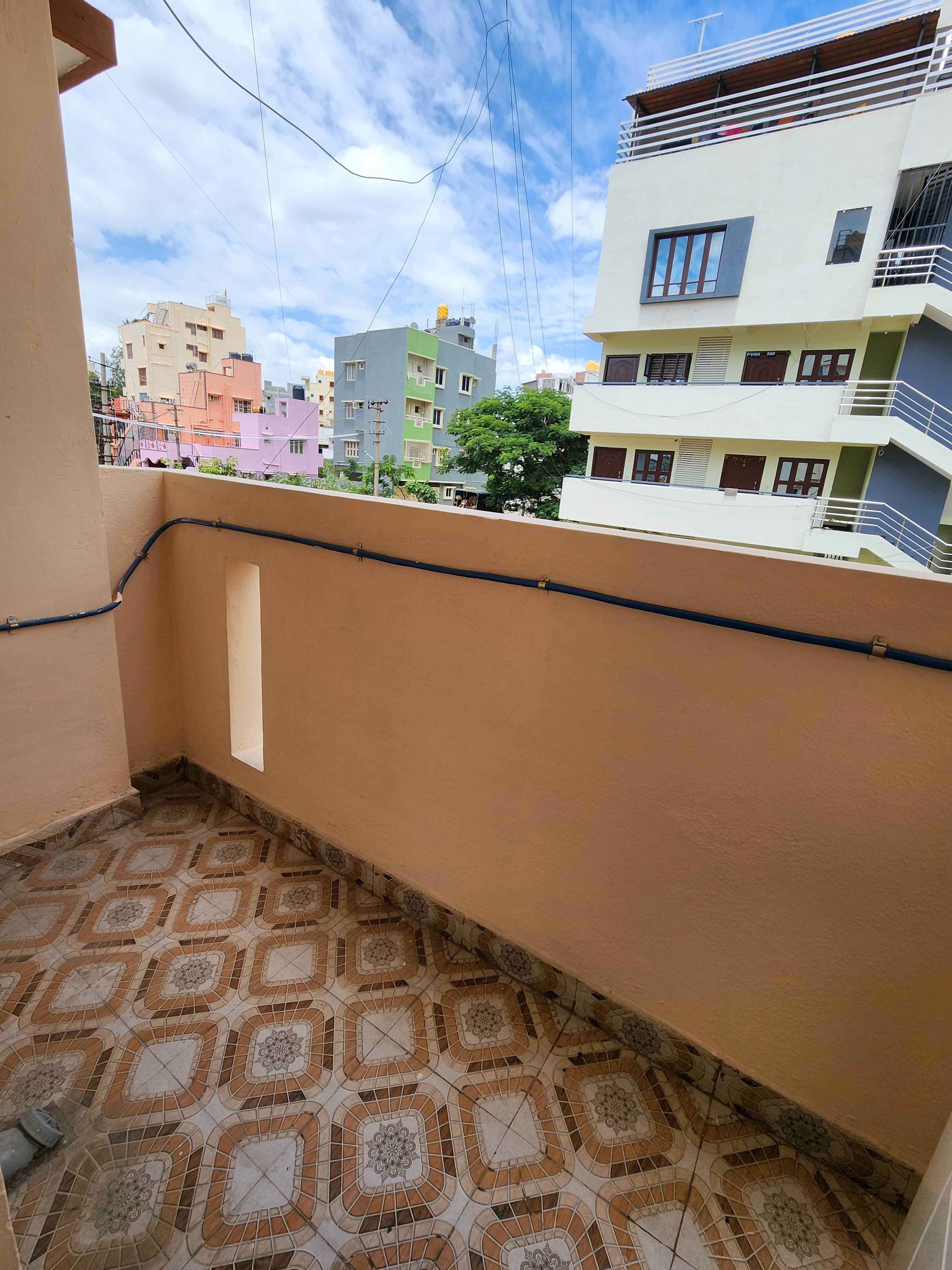 Balcony in 1 BHK Builder Floor at Singasandra – for Rent