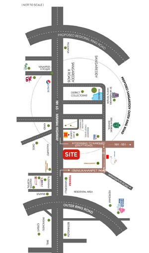 3 BHK Villa – Map Location View at Kandi - for Sale