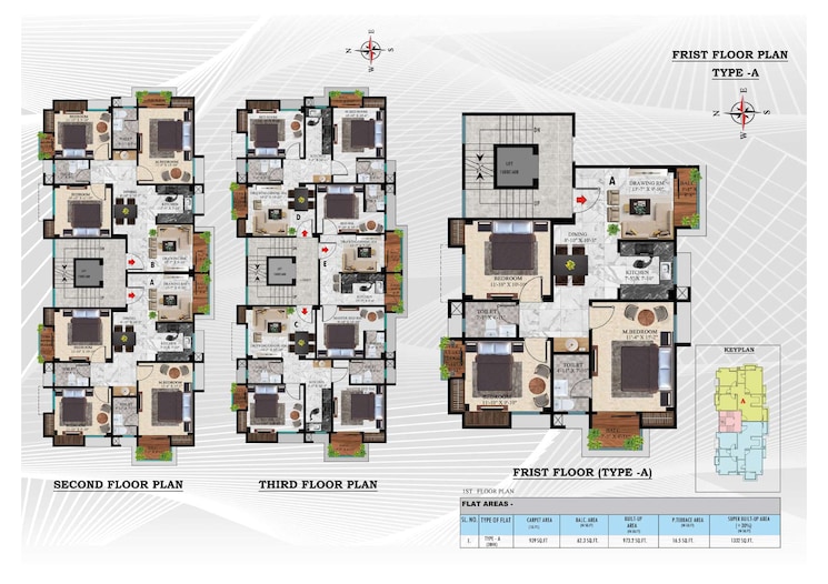 Floor Plan, kahilipara 2 Bedroom 938 Sq.Ft. Apartment In Kahilipara Guwahati 9214830
