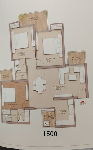 3 BHK Apartment For Sale in Prateek Grand Begonia, Siddharth Vihar