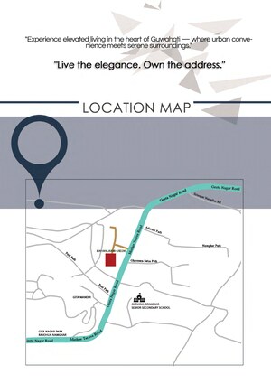 2 BHK Apartment – Map Location View at Geeta Nagar - for Sale