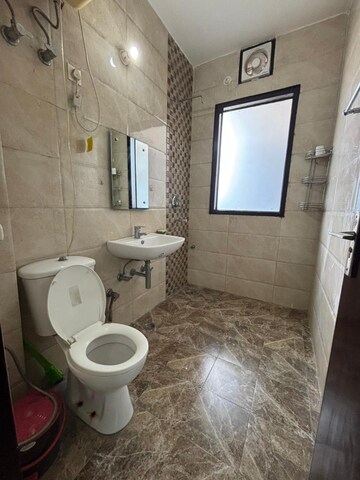 Bathroom in 2 BHK Builder Floor at Sushant Lok I – for Rent