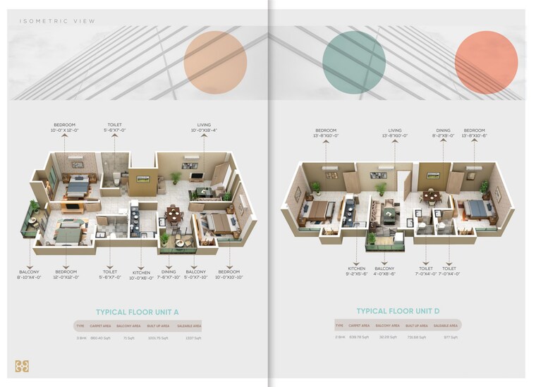 Floor Plan, lokhra 3 Bedroom 1337 Sq.Ft. Apartment In Lokhra Guwahati 9215108