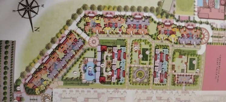 Master Plan, prateek-grand-begonia 2 Bedroom 1280 Sq.Ft. Apartment In Siddharth Vihar Ghaziabad 9215140