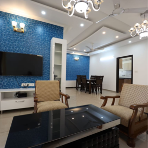 Living Room in 3 BHK Apartment at Prestige Park View, Whitefield Road – for Sale