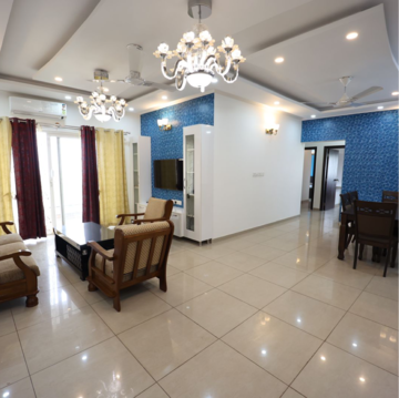 Living Room in 3 BHK Apartment at Prestige Park View, Whitefield Road – for Sale