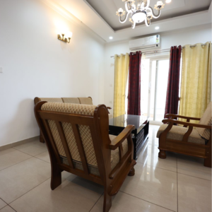 Living Room in 3 BHK Apartment at Prestige Park View, Whitefield Road – for Sale