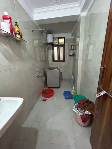 Bathroom in 2 BHK Builder Floor at Chattarpur – for Rent