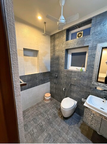 Bathroom in 3 BHK Builder Floor at Vasant Kunj – for Rent