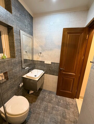Bathroom in 3 BHK Builder Floor at Vasant Kunj – for Rent
