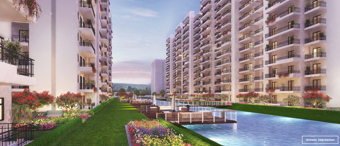 4 BHK + Servant Room 2500 Sq.Ft. Apartment in Central Park Flower Valley Aqua Front Towers
