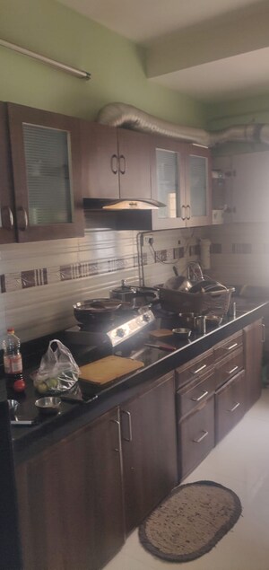 Kitchen in 2 BHK Apartment at GK Rose Icon, Pimple Saudagar – for Rent