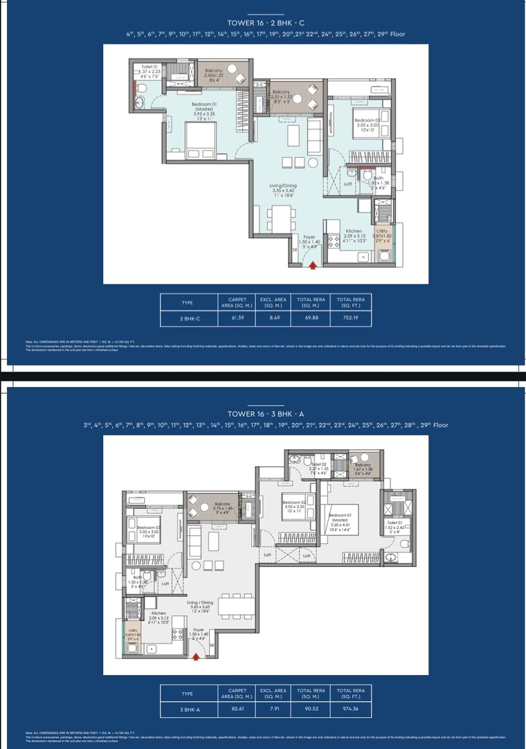 Floor Plan, godrej-aqua-vista 1 Bedroom 500 Sq.Ft. Apartment In Keshav Nagar Pune 9215566