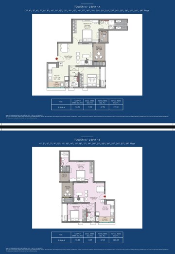 Floor Plan in 1 BHK Apartment at Godrej Aqua Vista, Keshav Nagar – for Sale