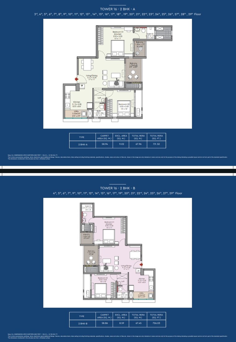 Floor Plan, godrej-aqua-vista 1 Bedroom 500 Sq.Ft. Apartment In Keshav Nagar Pune 9215566