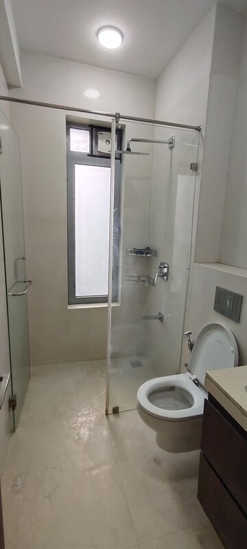 Bathroom in 3 BHK Apartment at Piramal Vaikunth Vairat, Balkum Pada – for Rent