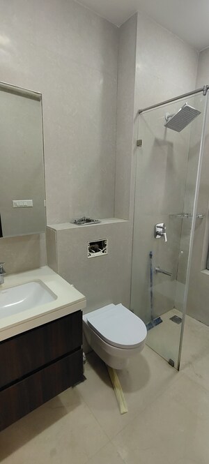 Bathroom in 3 BHK Apartment at Piramal Vaikunth Vairat, Balkum Pada – for Rent