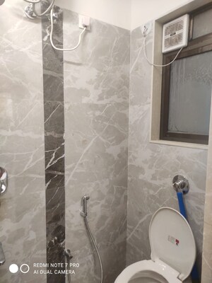 Bathroom in 1 BHK Apartment at Vaibhavlaxmi Central Park, Vikhroli East – for Rent