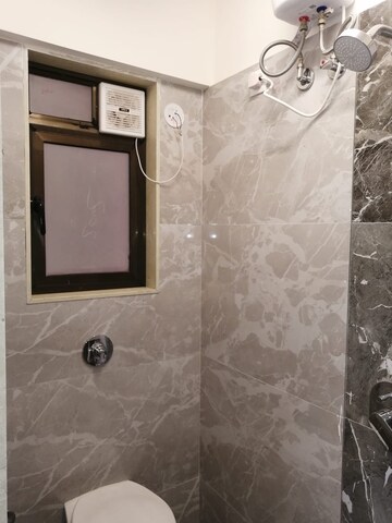 Bathroom in 2 BHK Apartment at Vaibhav Eastern Groves, Vikhroli East – for Rent