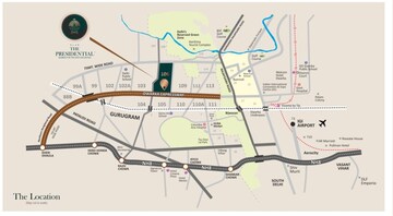 3 BHK Apartment – Map Location View at Elan The Presidential, Sector 106 - for Sale