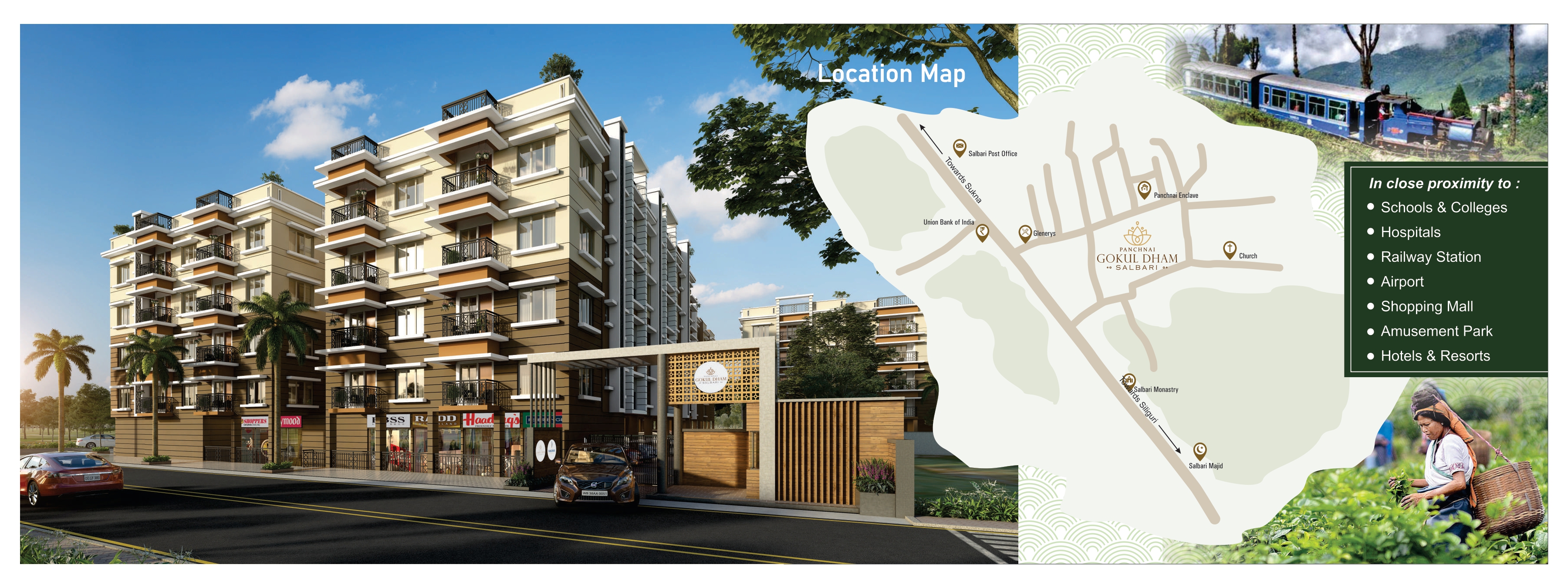 2 BHK Apartment – Exterior View View at Salbari - for Sale