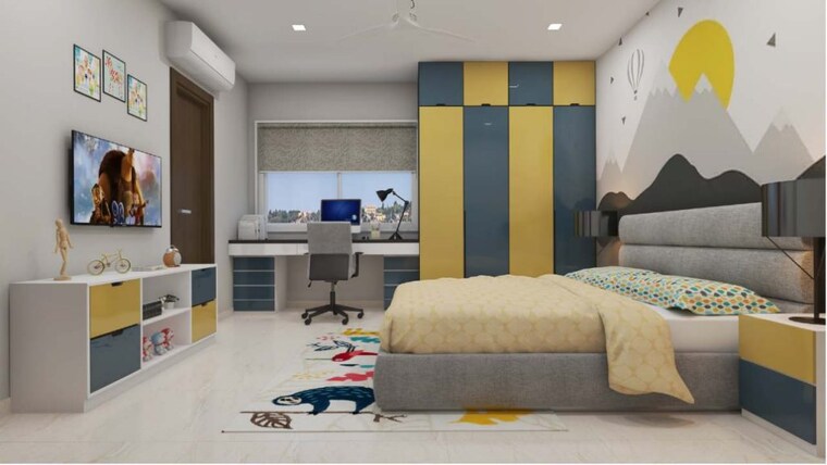 Bedroom, reliance-courtyard 2 Bedroom 1262 Sq.Ft. Apartment In Shankarpalli Hyderabad 9216052