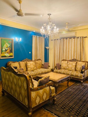 Living Room in 3 BHK Apartment at Bhagya Laxmi Apartment, Rohini Sector 9 – for Rent