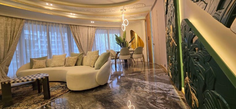 Living Room, lodha-the-world-towers-world-one-tier-2 3 Bedroom 2230 Sq.Ft. Apartment In Worli Mumbai 9216136