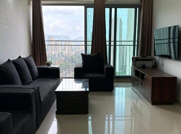 Living Room in 2 BHK Apartment at Runwal Eirene, Balkum Pada – for Rent
