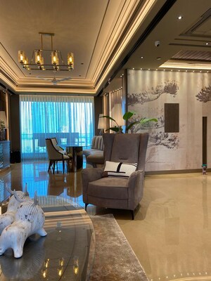 Living Room in 3 BHK Apartment at K Raheja Vivarea, Mahalaxmi – for Sale