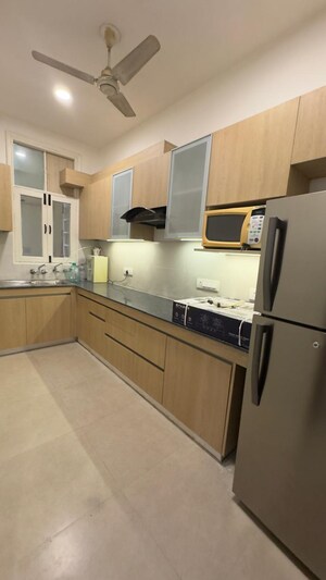 Kitchen in 3 BHK Builder Floor at Defence Colony – for Rent