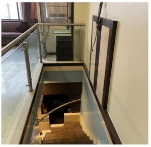 Staircase in 4 BHK Apartment at Lokhandwala Complex, Andheri West – for Rent